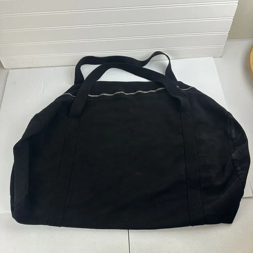 Capitol Records Embroidered Logo Black Los Angeles Apparel Duffle Bag 26